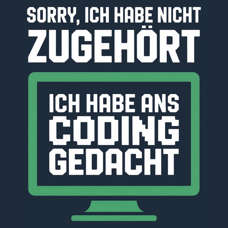 Coding Gedanke am Bildschirm