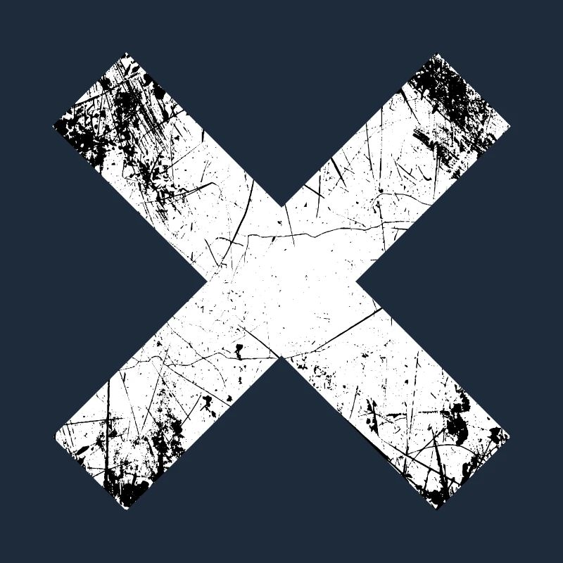 Grunge X Schnitt Muster