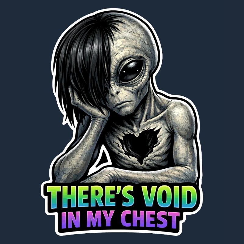 Alien Lover, Funny Alien, Cute Alien, Emo,