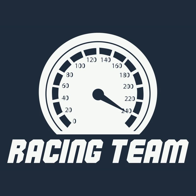 Racing Team Speedometer Emblem