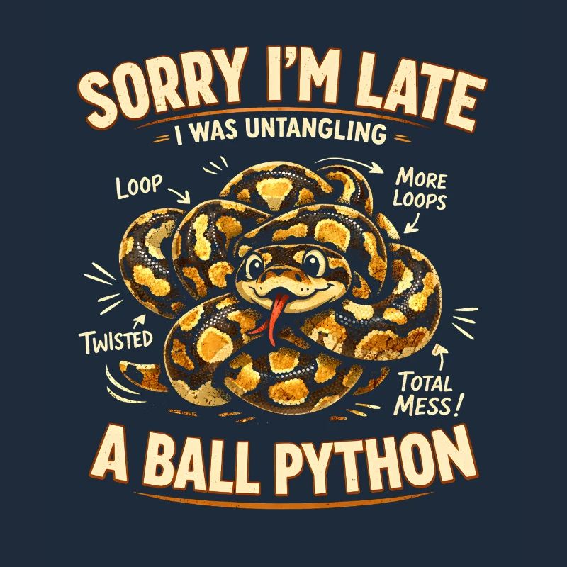 Trop tard à cause du python royé | Humour de serpent