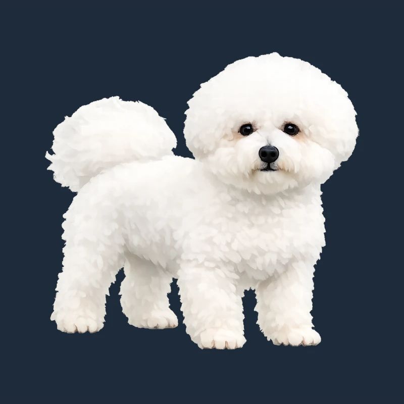 Realistischer Bichon Frise Welpe