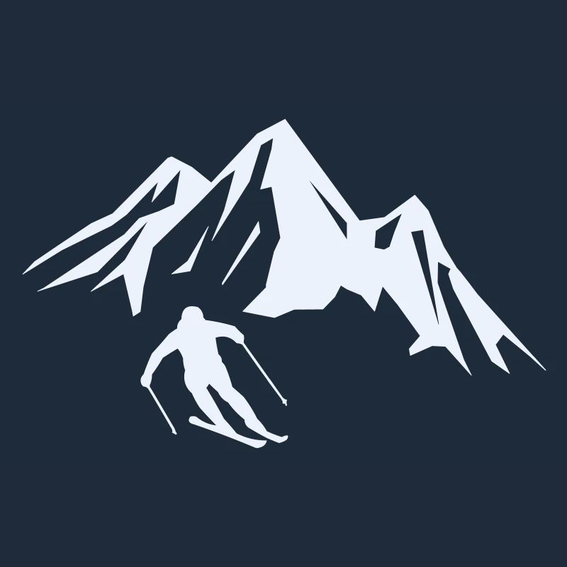 Summit Adventure Skier Silhouette