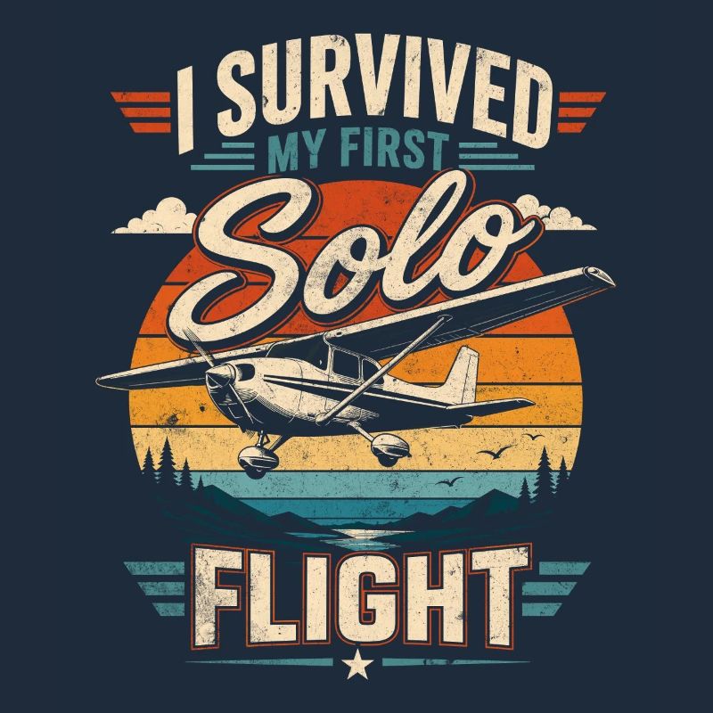 I survived my first solo flight