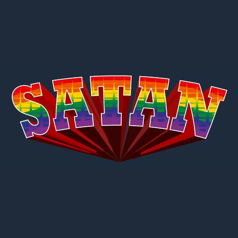 Satan Rainbow Text