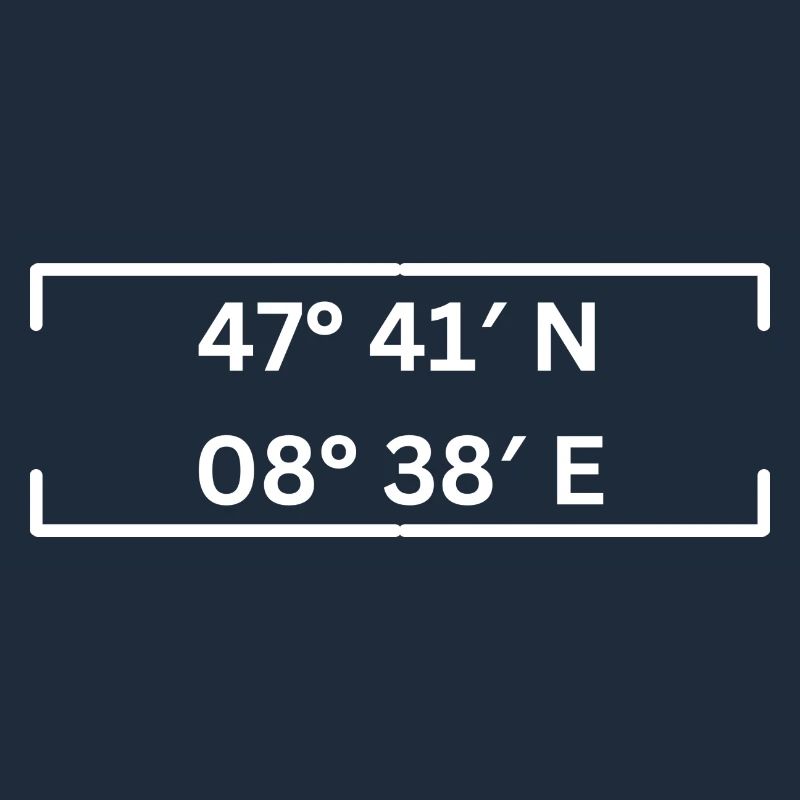 Coordinates Schaffhausen Minimalist