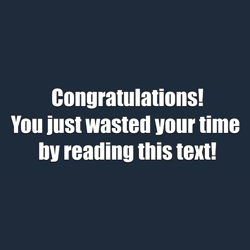 Useless text