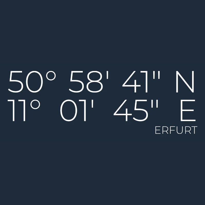 Coordinates Erfurt