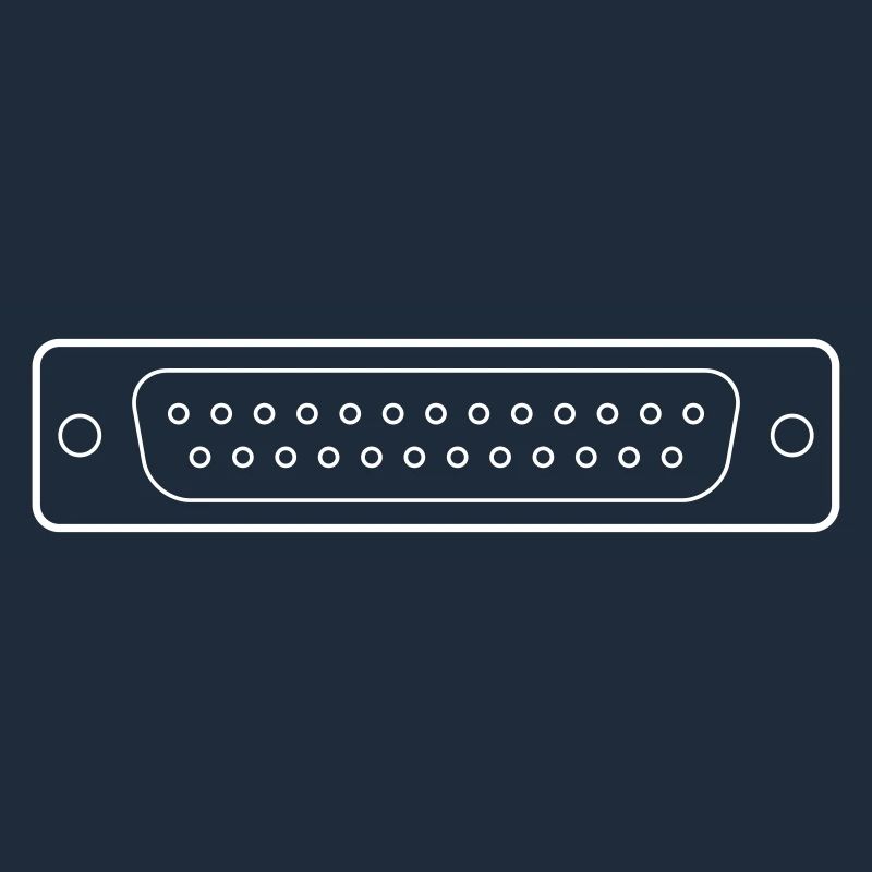 DB 25 Connector Parallel, Drucker