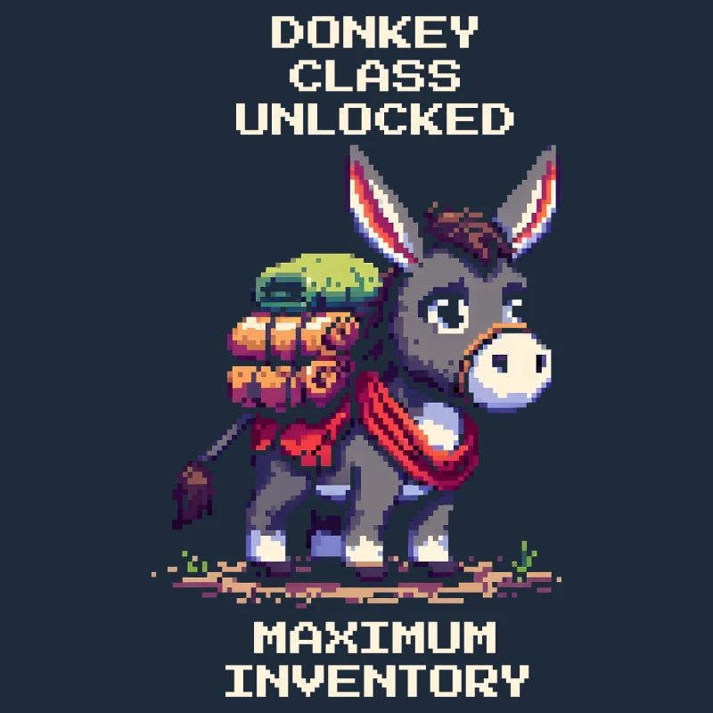 Esel-Klasse: Max Inventar | RPG Esel Pixel Art