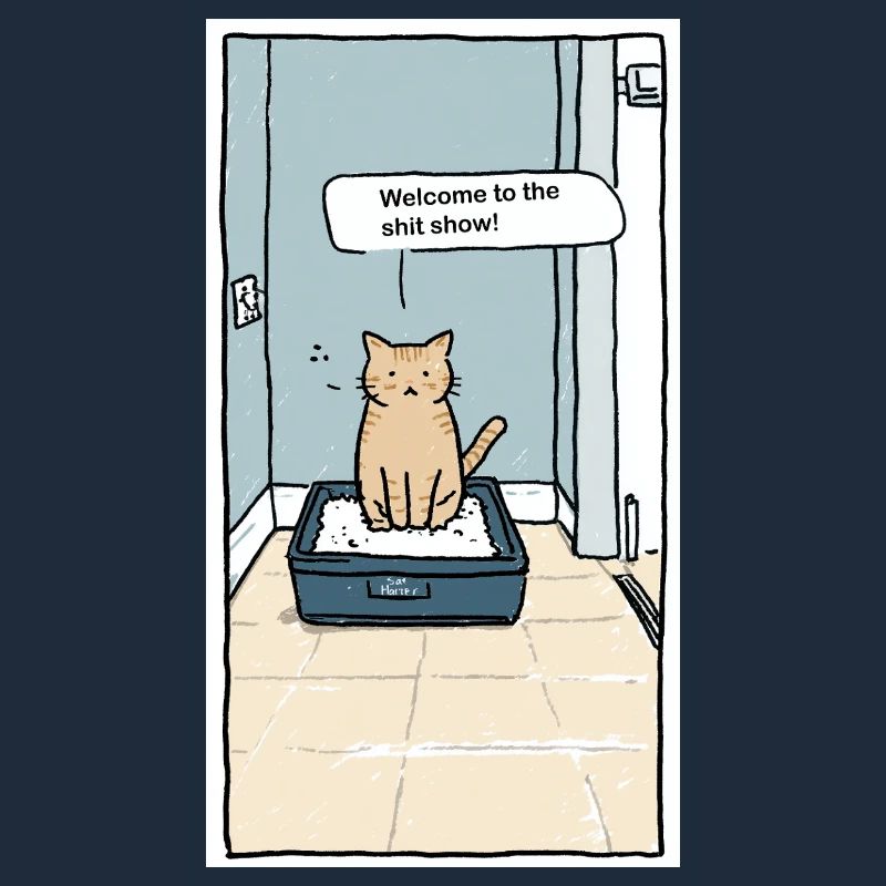 Litter Box Shitshow Humor