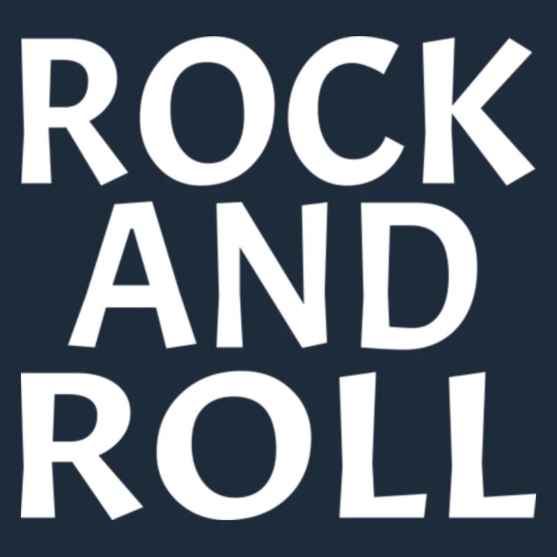 Conception typographique dynamique rock and roll