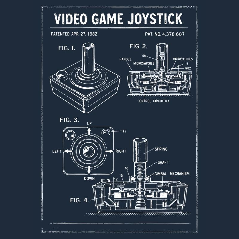 Plan rétro du joystick