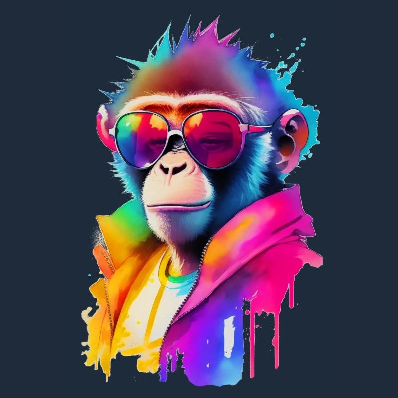 Monkey with sunglasses
