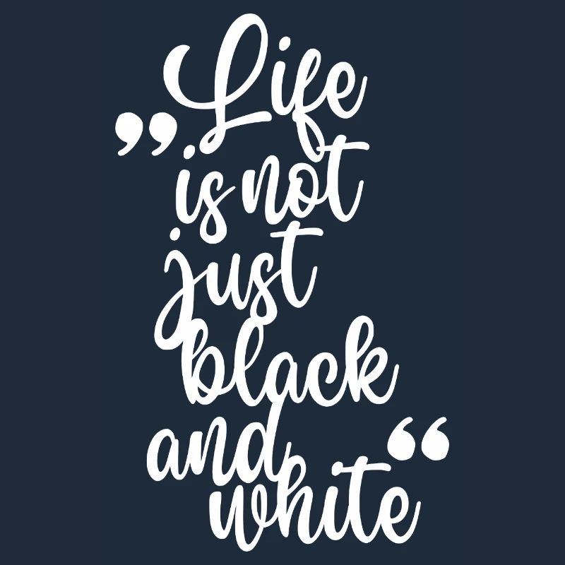 Leben in Schwarzweiß-Kontrast