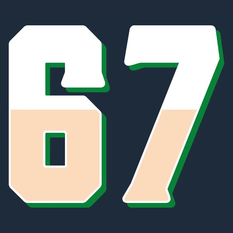6 7 – Trendy minimalist text design,