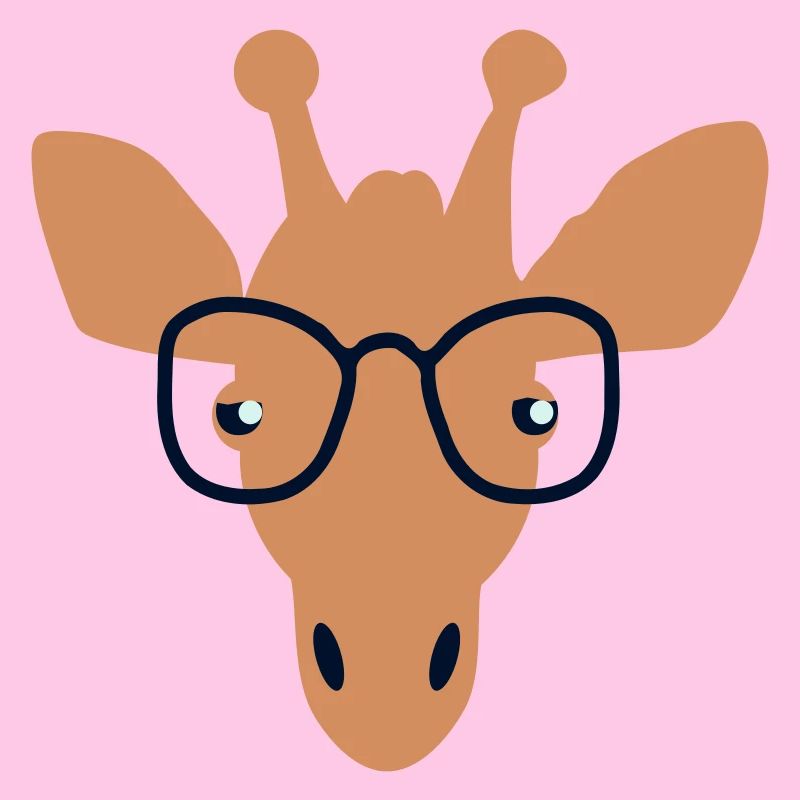 Giraffe mit Durchblick