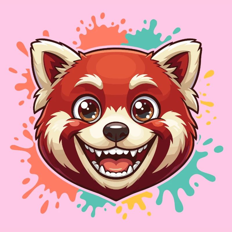 Red Panda Splash