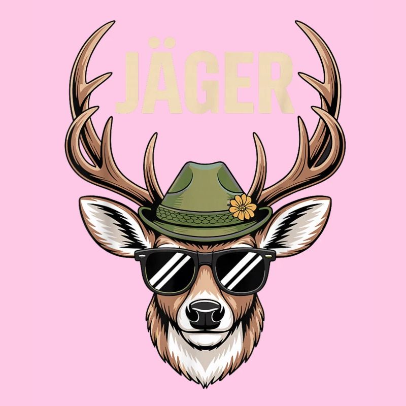 Hunter Deer with Hat Sunglasses