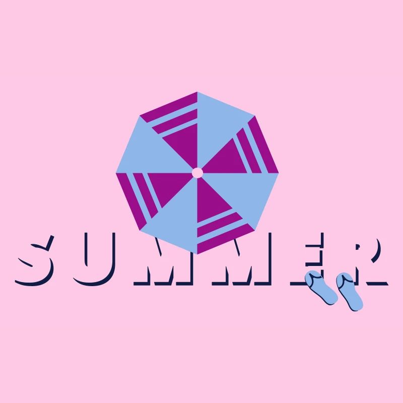 SUMMER LETTERING with visor | Vectorgraphic