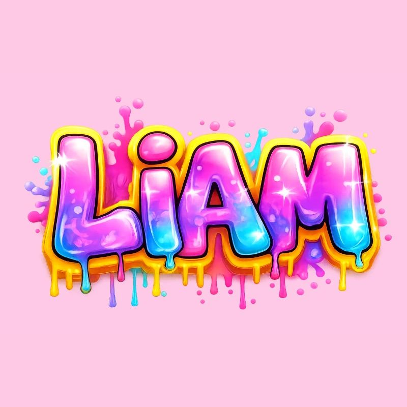 LIAM GRAFFITI NAME FOR PERFECT GIFT PRINTABLE