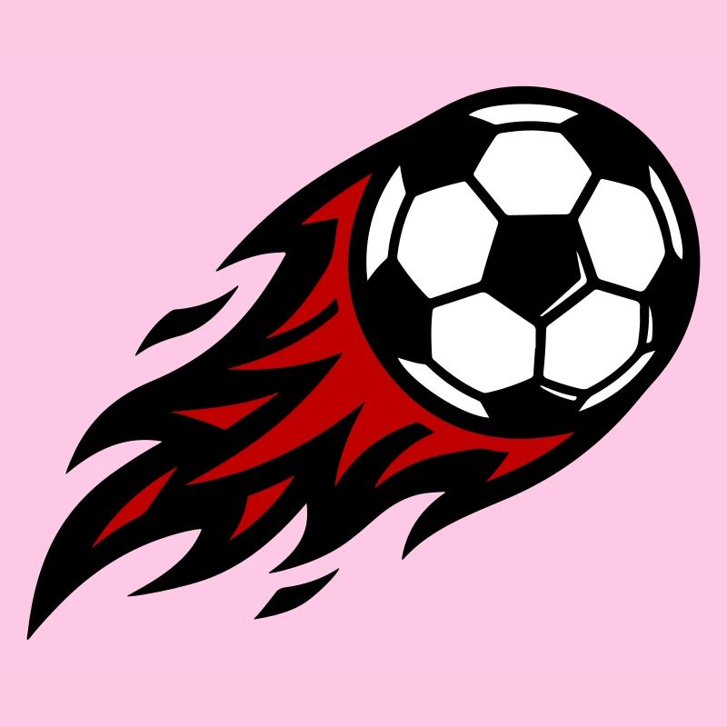 Fussball Feuer Ball