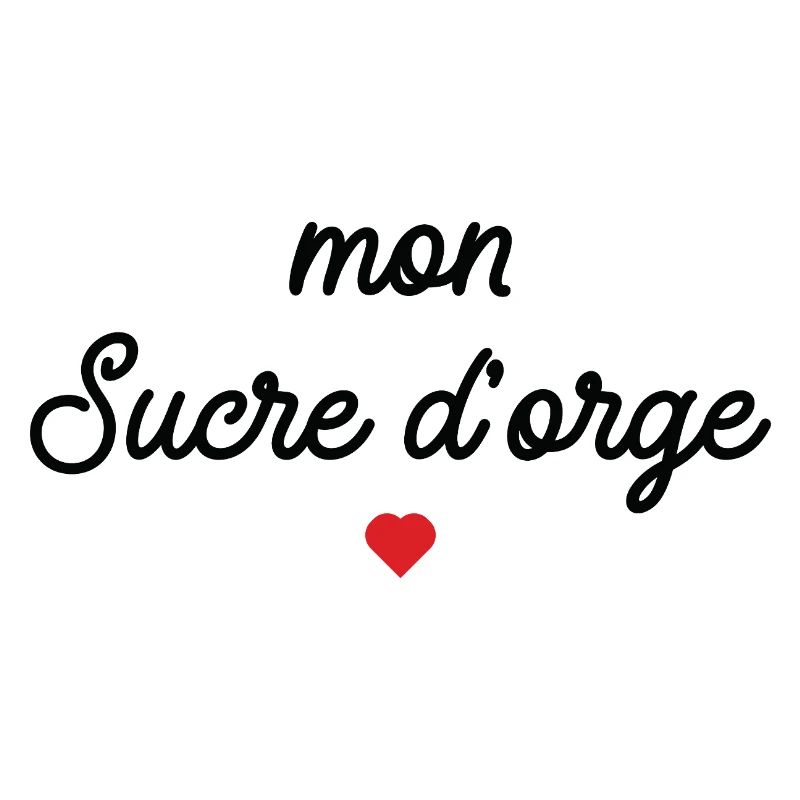 Mon Sucre d'Orge Script Cœur Rouge