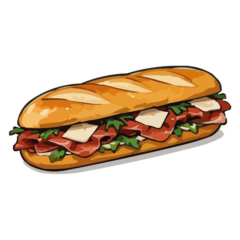 Crispy Hot Dog Comic Style