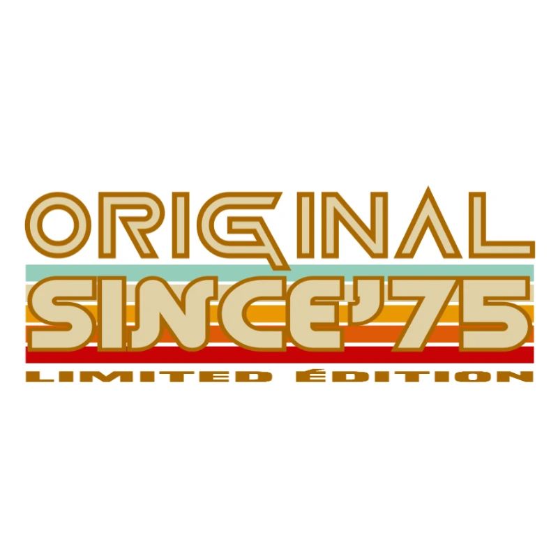 Original Since 75 Retro Logo