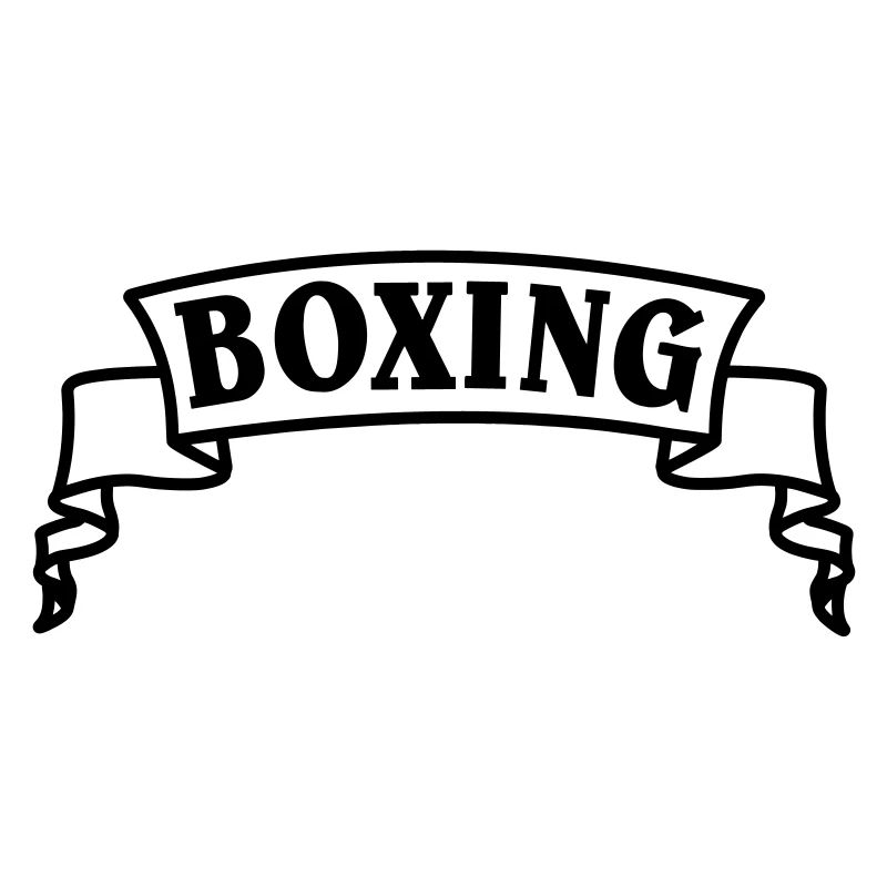 Boxen Boxtext in Wimpel oder Banner