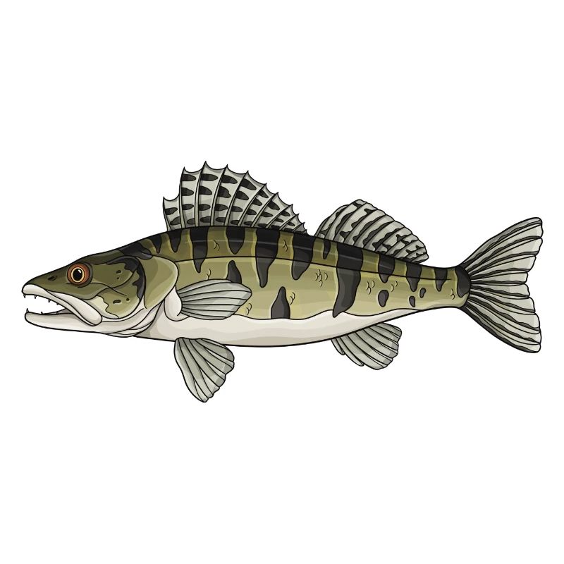 Zander Predator Fish Design for Anglers