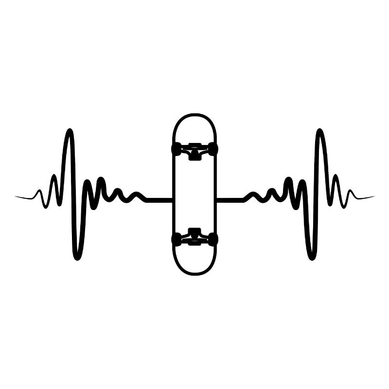 Fréquence du pouls du skateboard