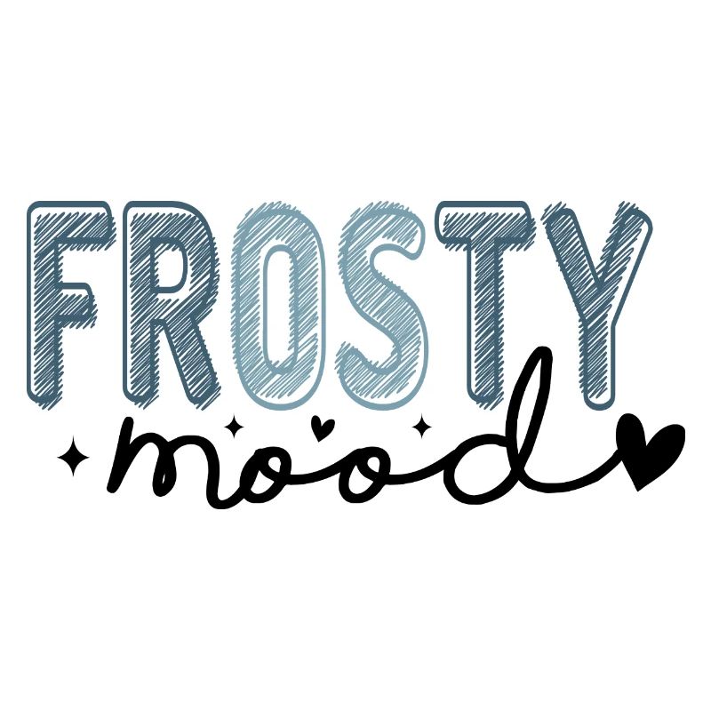 Frostiger Text im eisigen Stil