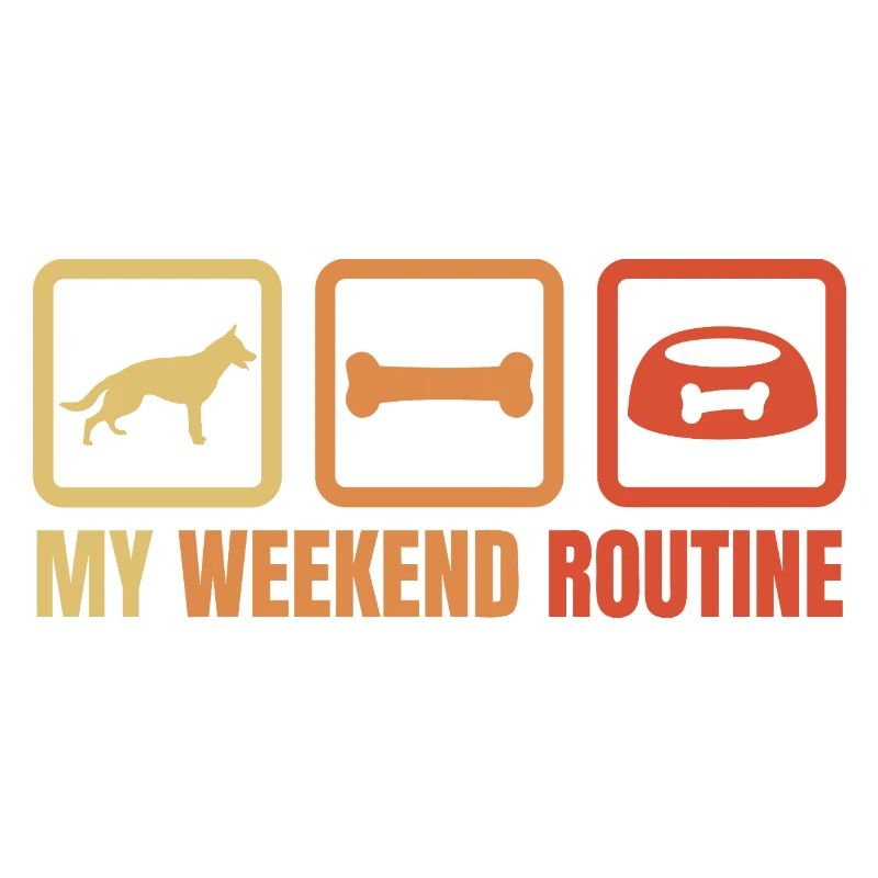 Schäferhund Wochenendroutine