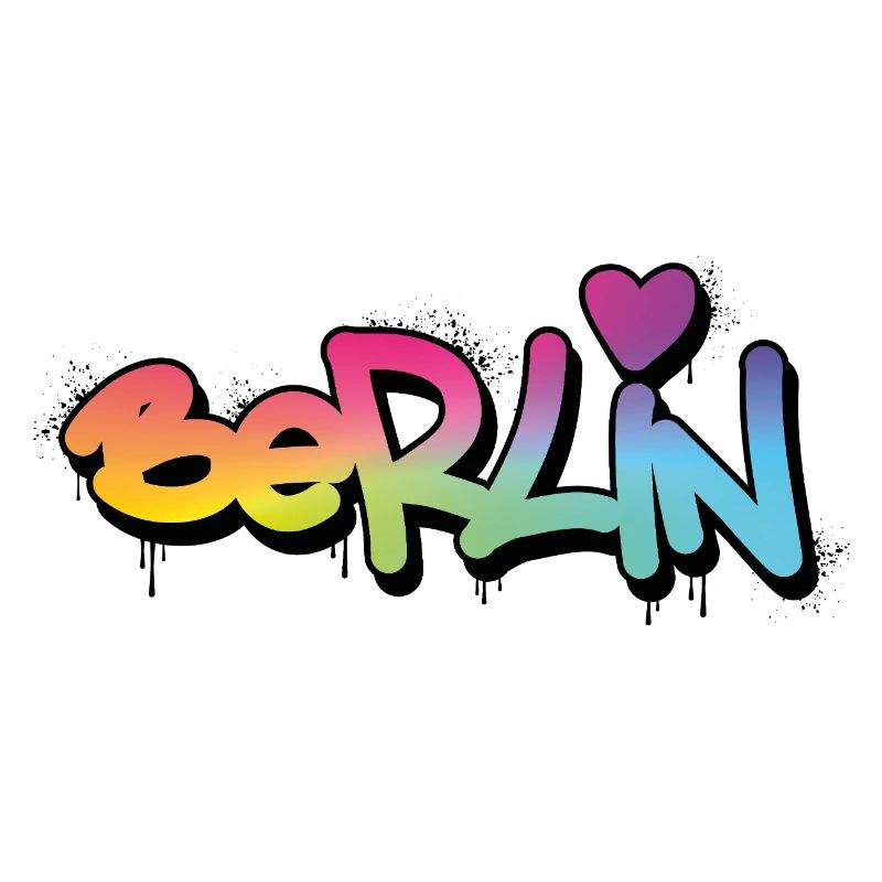Berlin Graffiti Rainbow Font