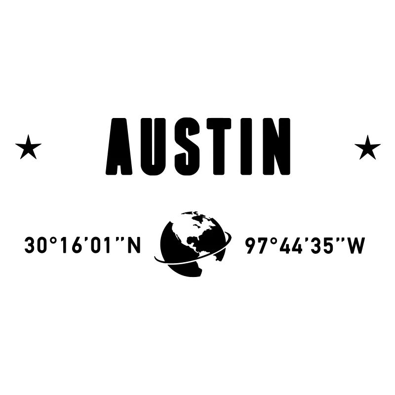 Austin Texas Coordinates Gps Globe