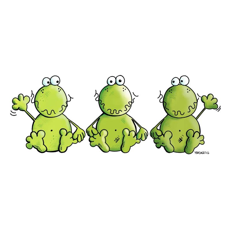 Three Frogs