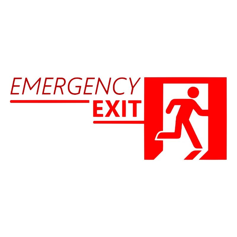 Emergency EXIT Classic Red