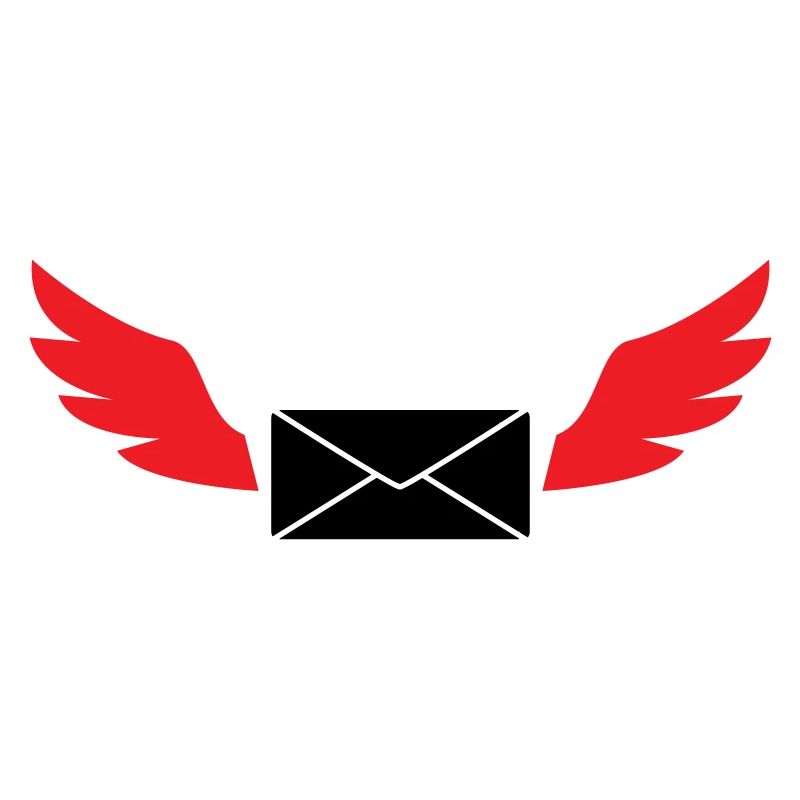 Courrier express enveloppe ailée poste