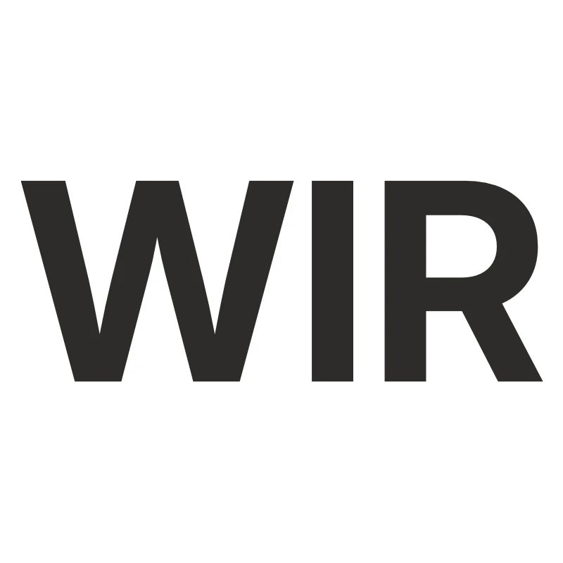 Wir – Minimalistisches Statement Textdesign