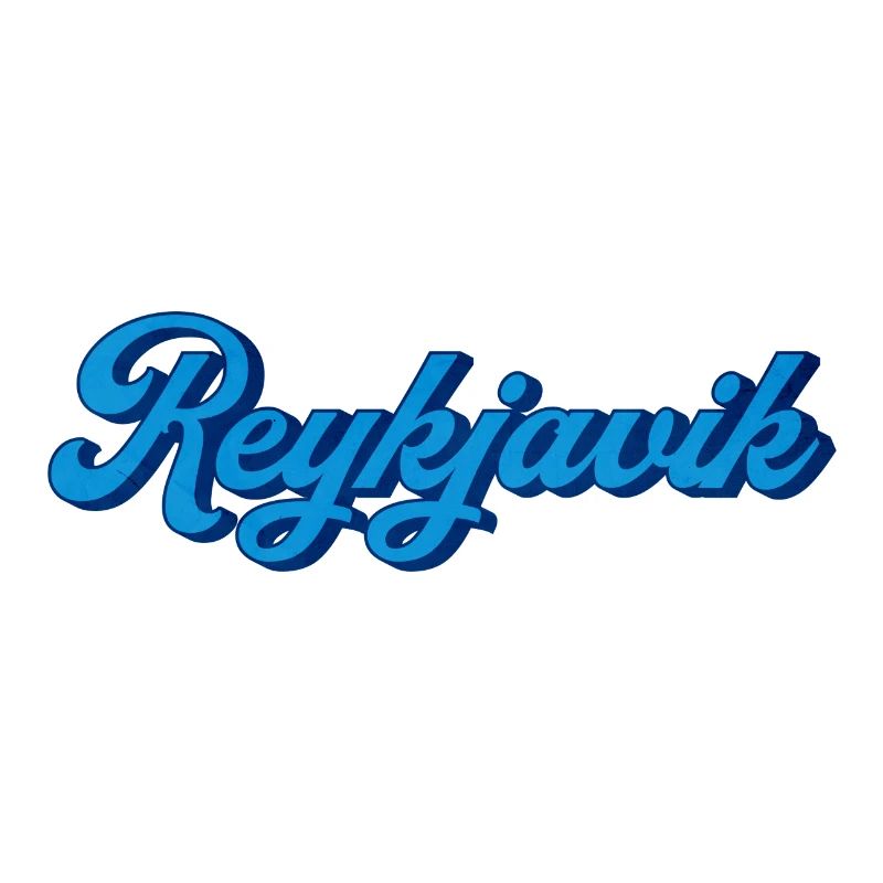 Reykjavik Blue Script Logo