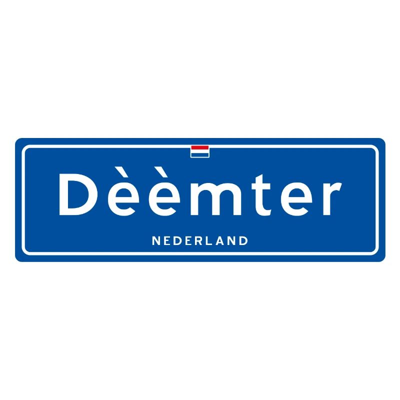Panneau de nom de lieu Dèèèmter (Deventer)