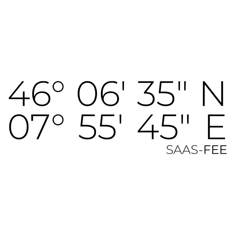 Coordinates Saas-Fee