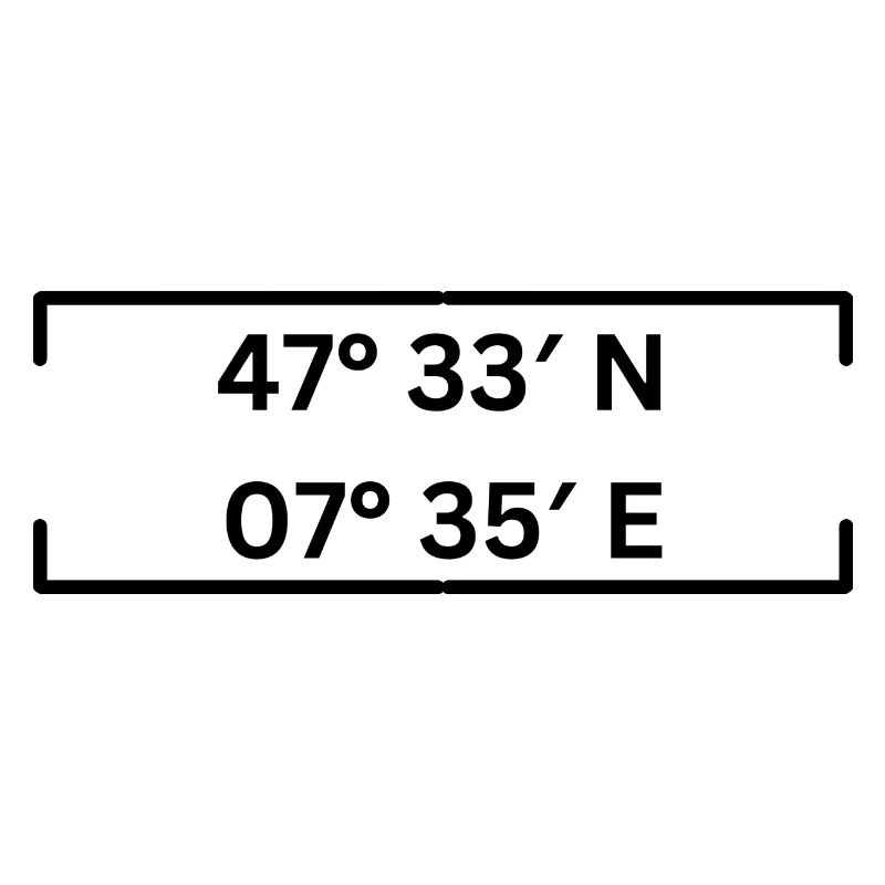 coordinates Basel Minimalist