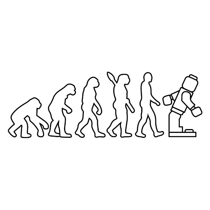 Clamping Brick Evolution Humanity Studded Brick