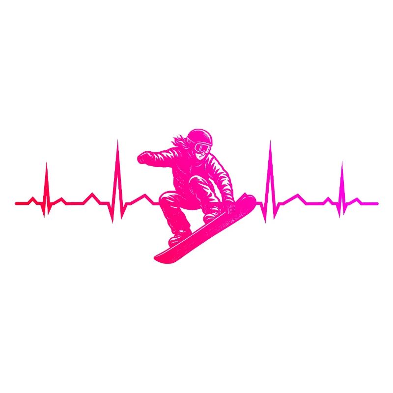 Message de snowboard clair