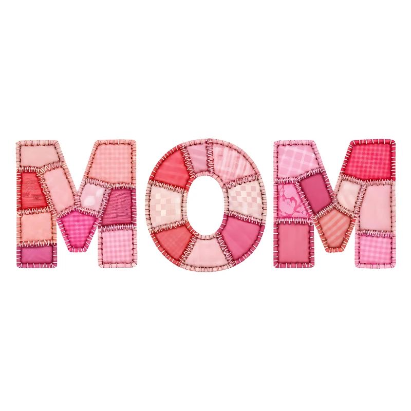 DIY Patchwork Style Mom Typography Mom