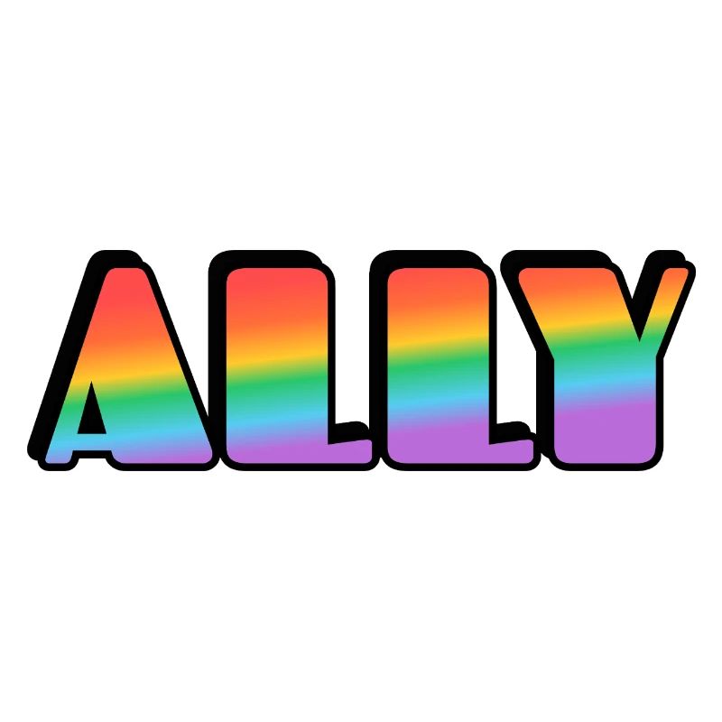 Ally Rainbow Letters