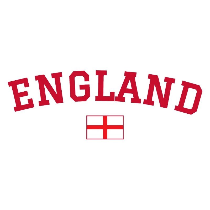 Drapeau anglais : dessin rouge