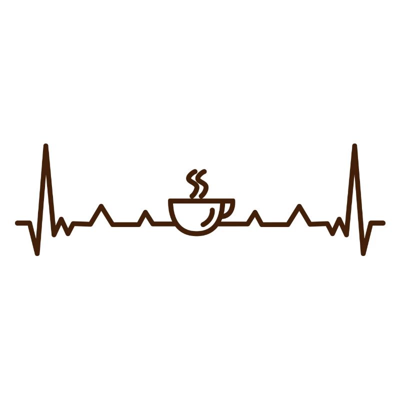 Coffee Pulse Heartbeat Pattern